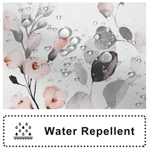 Custom Printed Bath Curtain — custom printed polyester bath curtain detail view