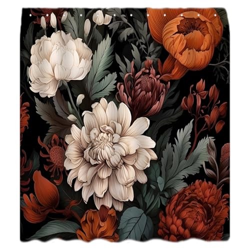 Custom Printed Bath Curtain — custom printed polyester bath curtain detail view