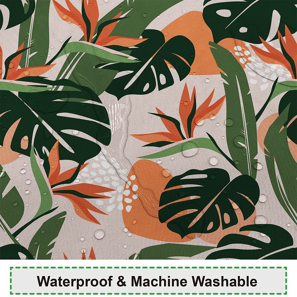 Custom Printed Bath Curtain — custom printed polyester bath curtain detail view