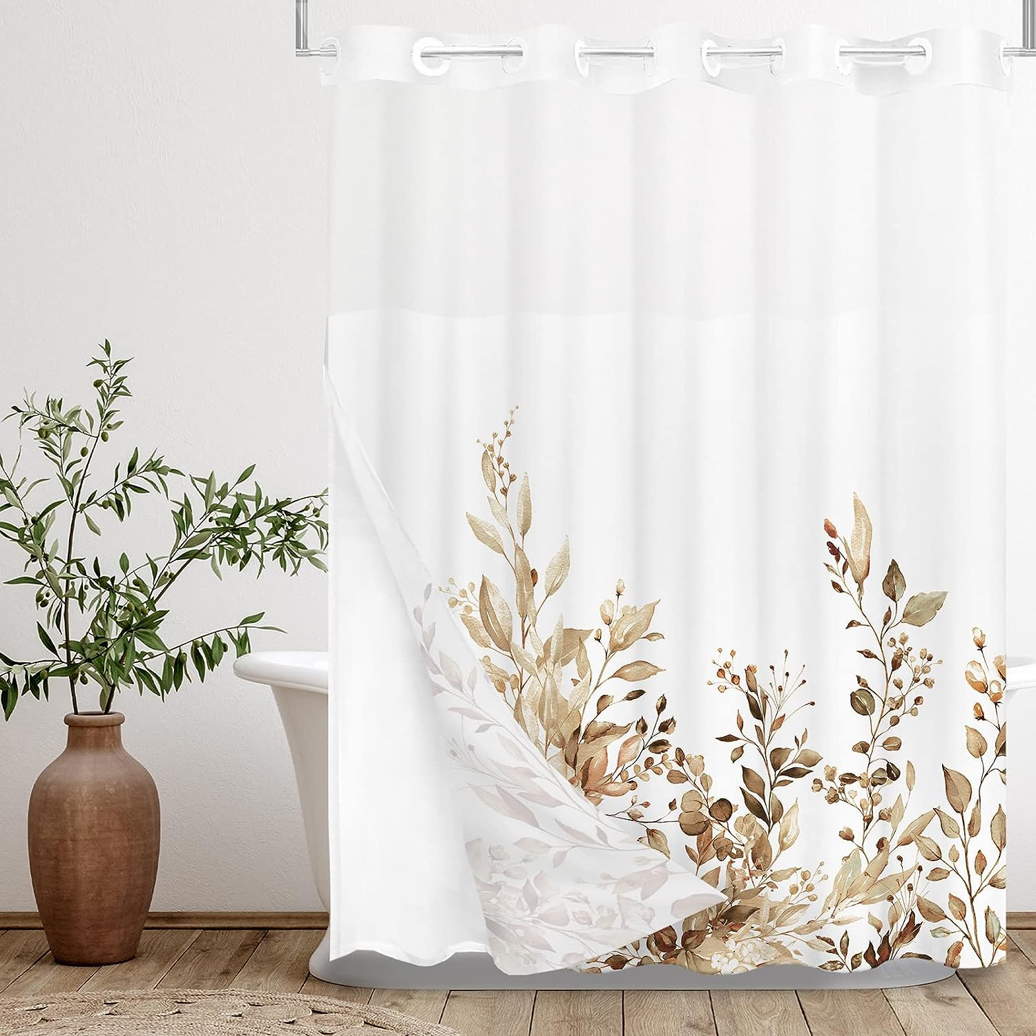 Custom Printed Bath Curtain — custom printed polyester bath curtain