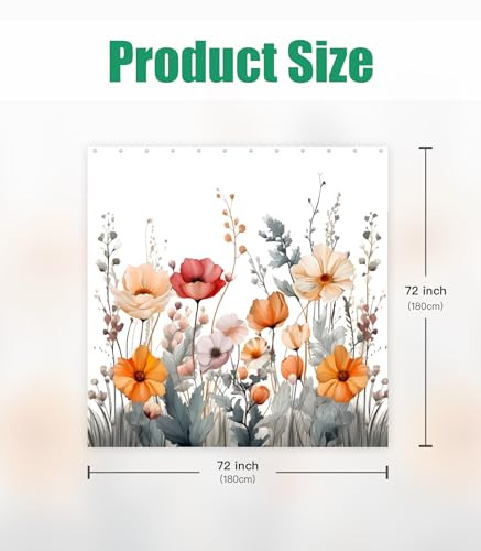 Custom Printed Bath Curtain — custom printed polyester bath curtain detail view