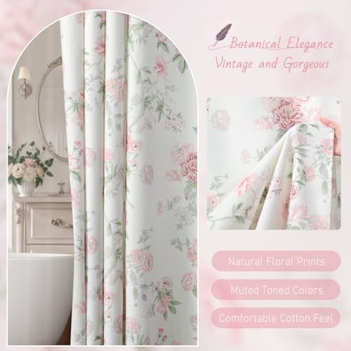 Custom Printed Bath Curtain — custom printed polyester bath curtain detail view