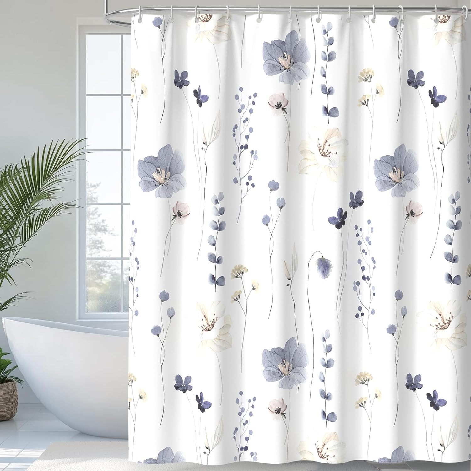 Custom Printed Bath Curtain — custom printed polyester bath curtain