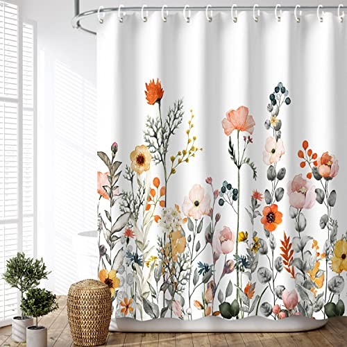 Custom Printed Bath Curtain — custom printed polyester bath curtain detail view