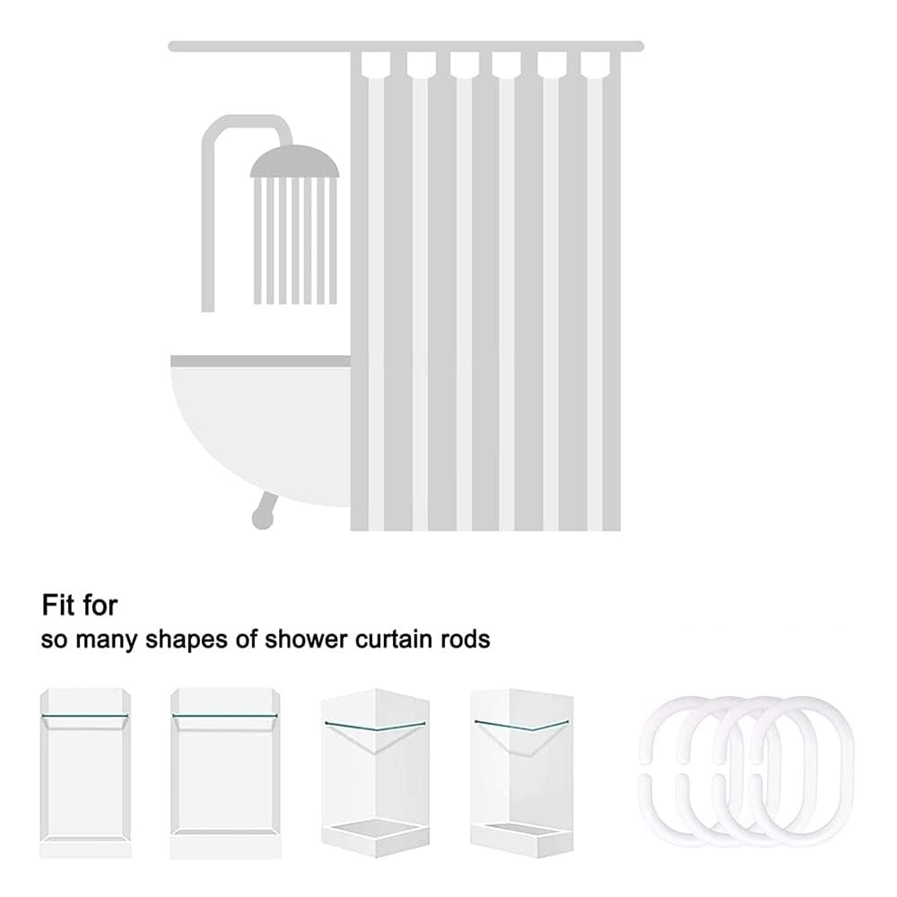 Custom Printed Bath Curtain — custom printed polyester bath curtain detail view