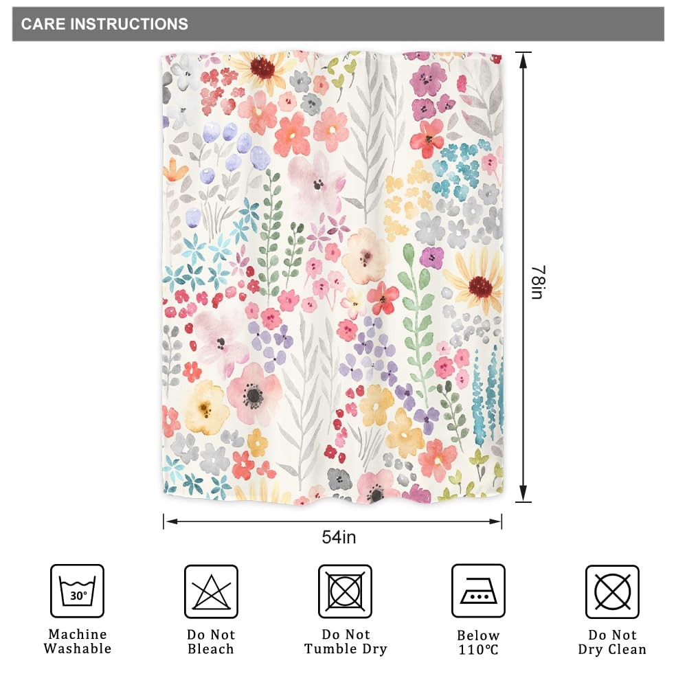 Custom Printed Bath Curtain — custom printed polyester bath curtain detail view