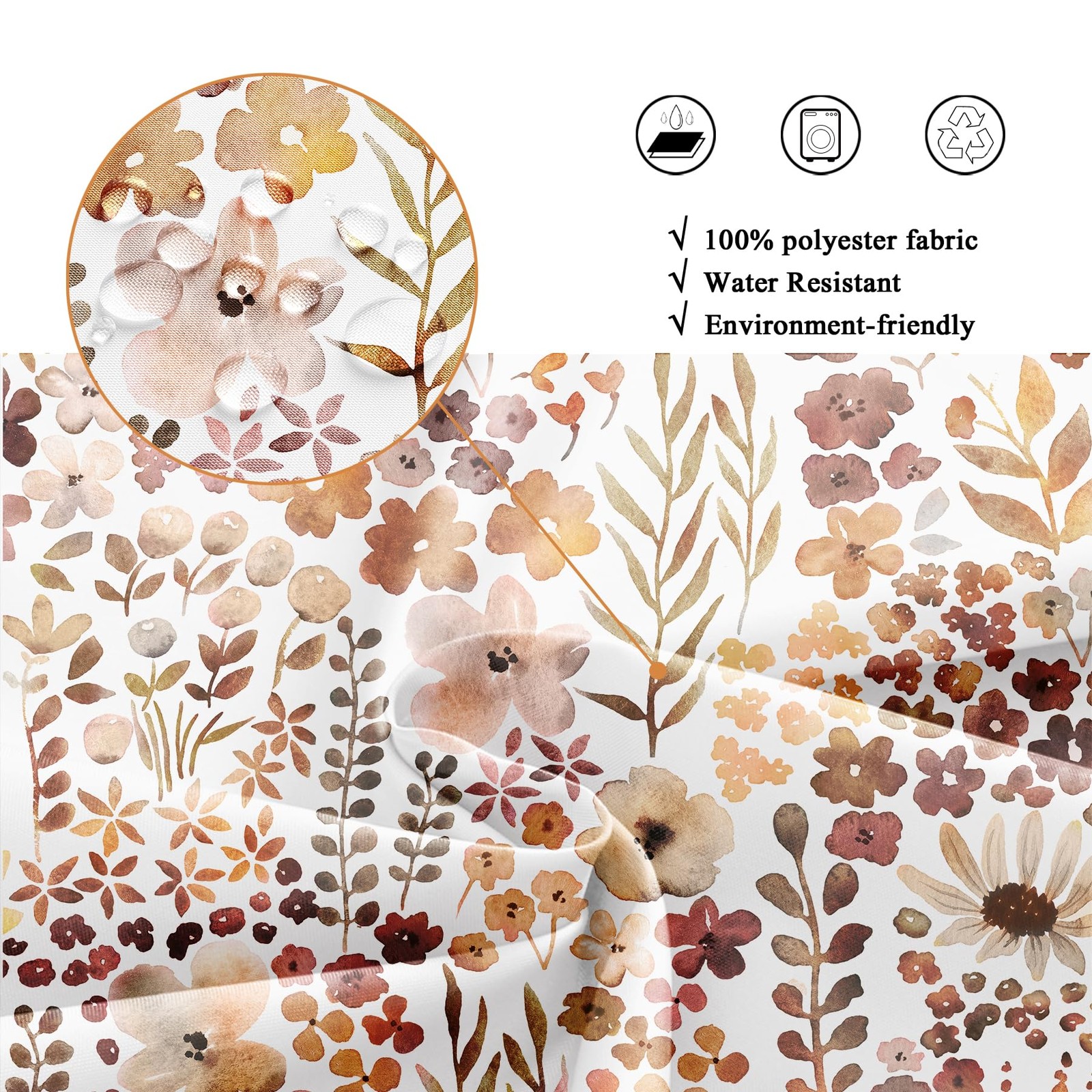 Custom Printed Bath Curtain — custom printed polyester bath curtain detail view