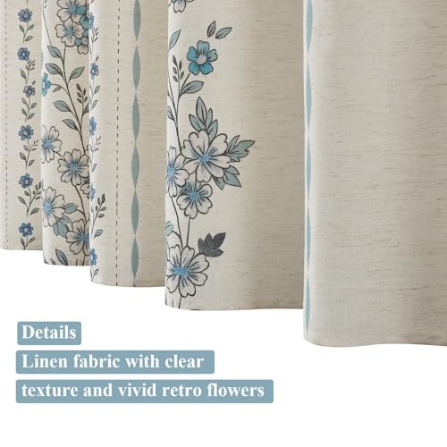 Custom Printed Bath Curtain — custom printed polyester bath curtain detail view