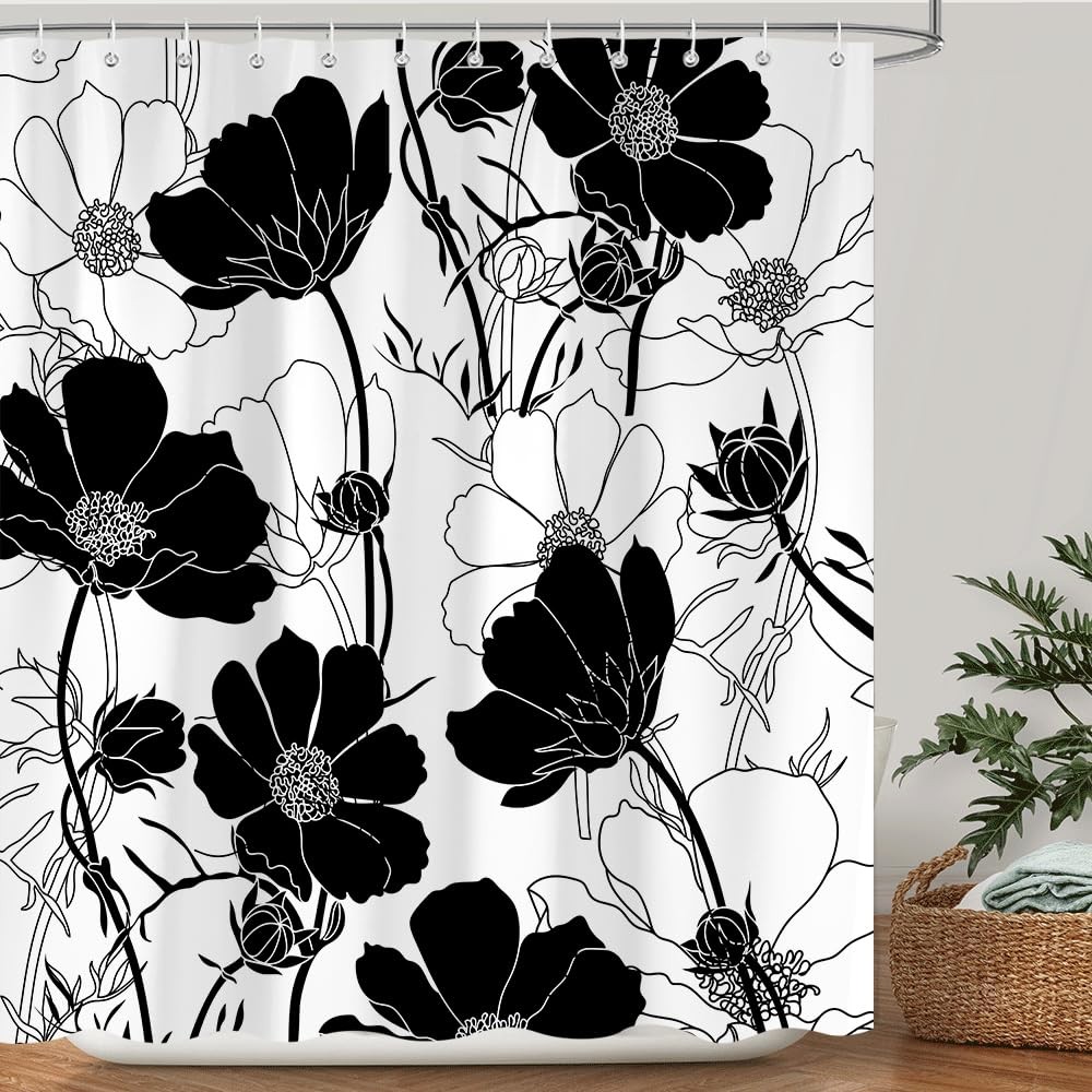 Custom Printed Bath Curtain — custom printed polyester bath curtain