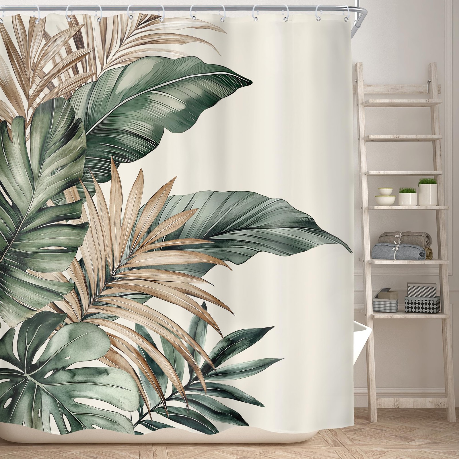 Custom Printed Bath Curtain — custom printed polyester bath curtain detail view