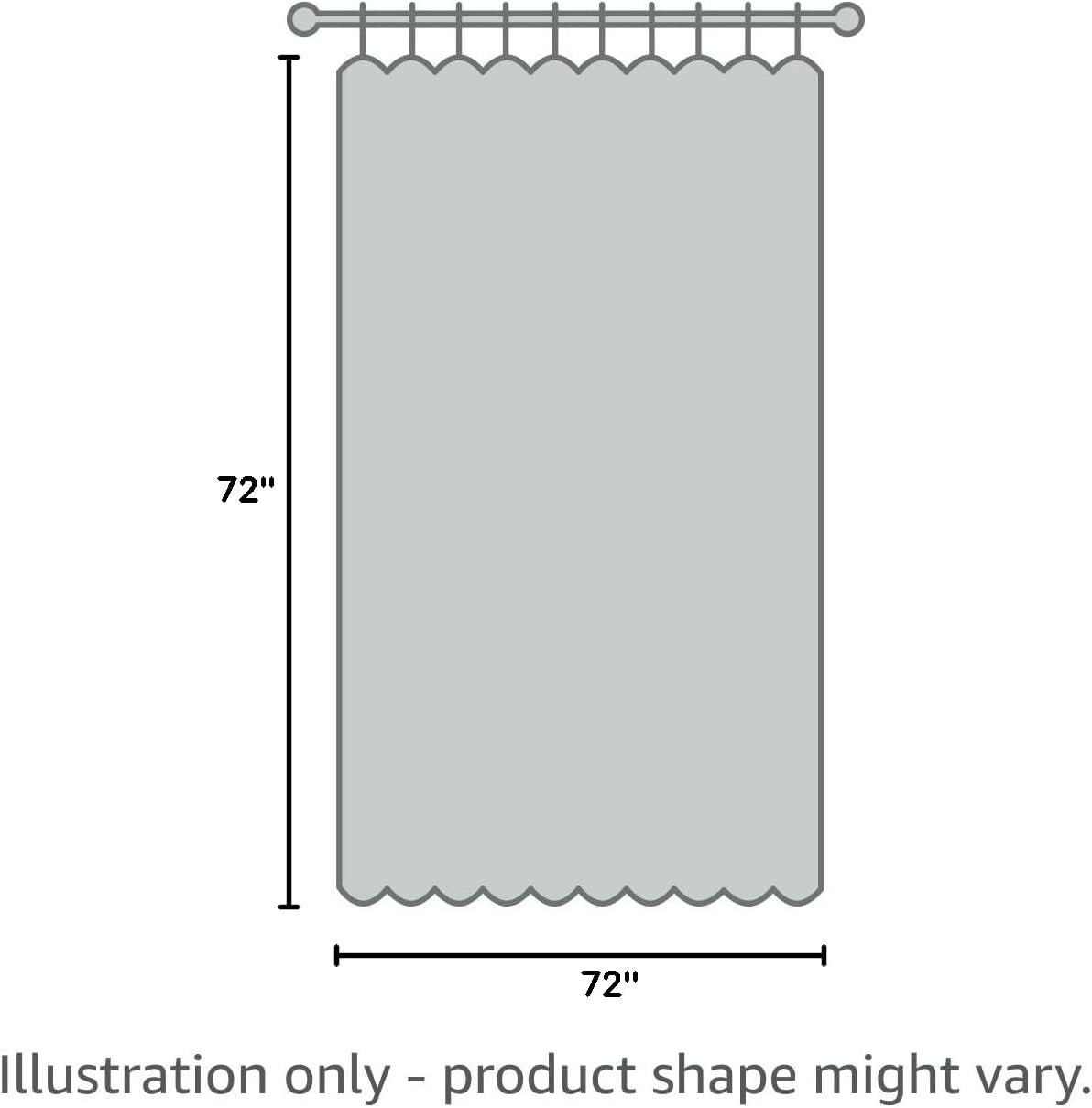Custom Printed Bath Curtain — custom printed polyester bath curtain detail view