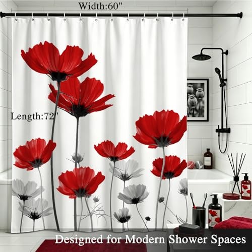 Custom Printed Bath Curtain — custom printed polyester bath curtain detail view
