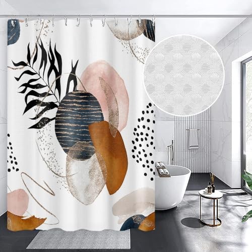Custom Printed Bath Curtain — custom printed polyester bath curtain detail view