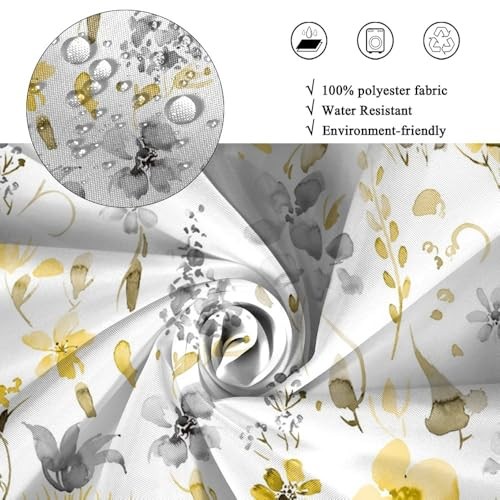 Custom Printed Bath Curtain — custom printed polyester bath curtain detail view