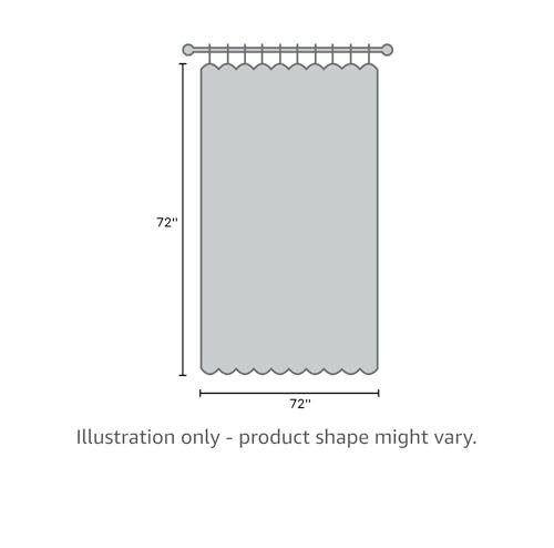 Custom Printed Bath Curtain — custom printed polyester bath curtain detail view