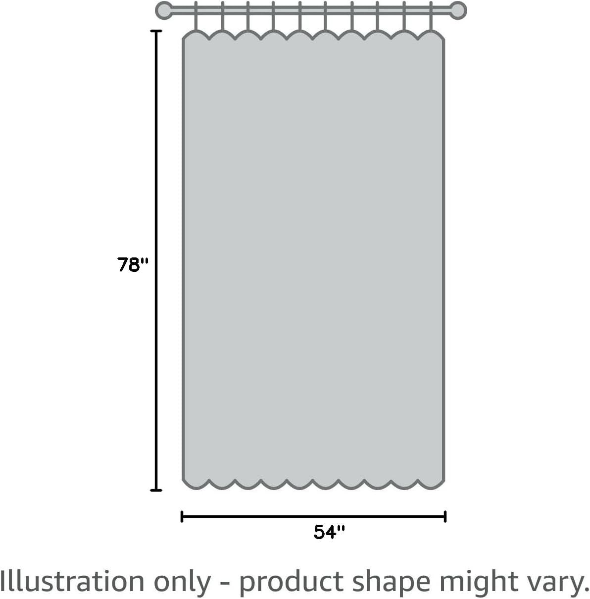 Custom Printed Bath Curtain — custom printed polyester bath curtain detail view