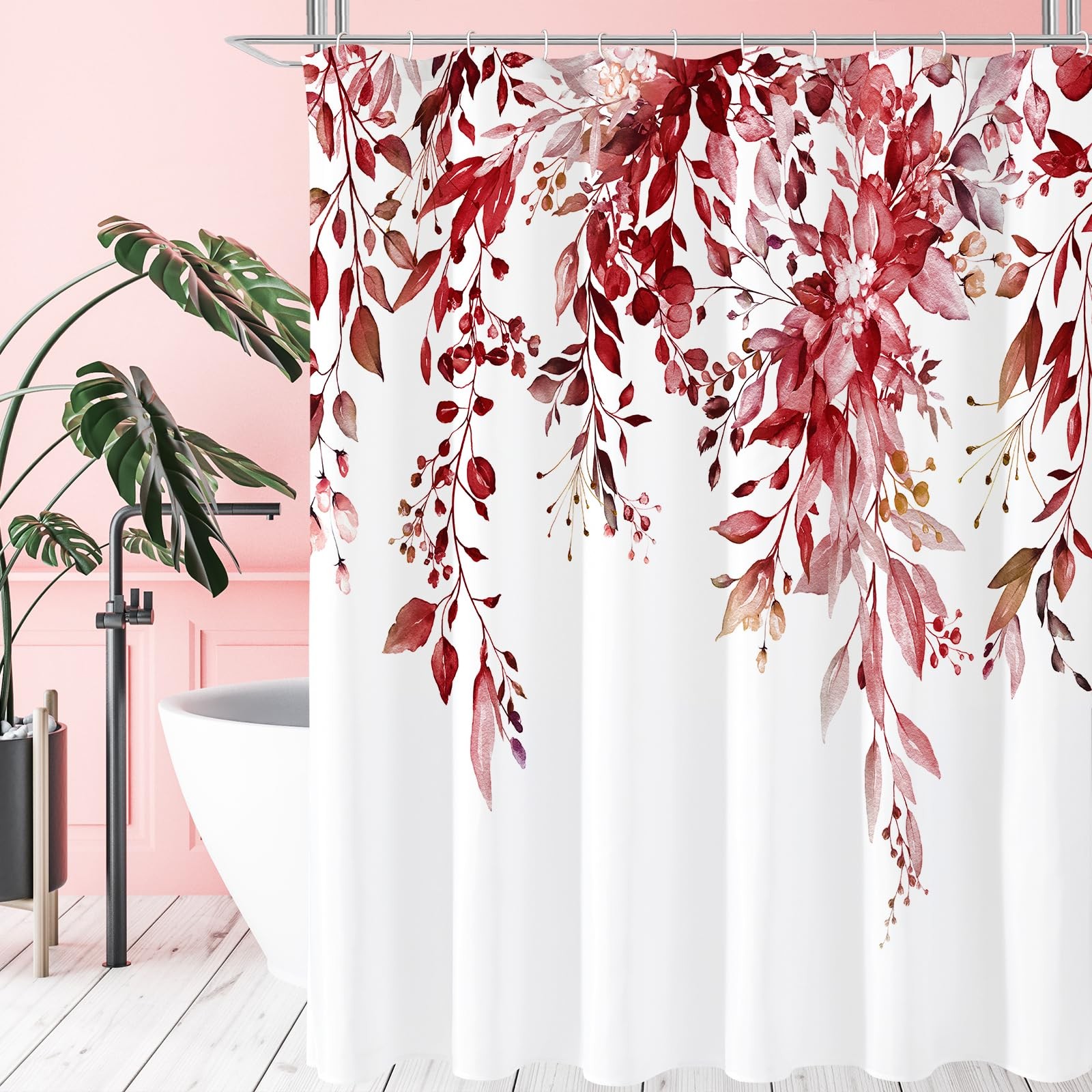 Custom Printed Bath Curtain — custom printed polyester bath curtain