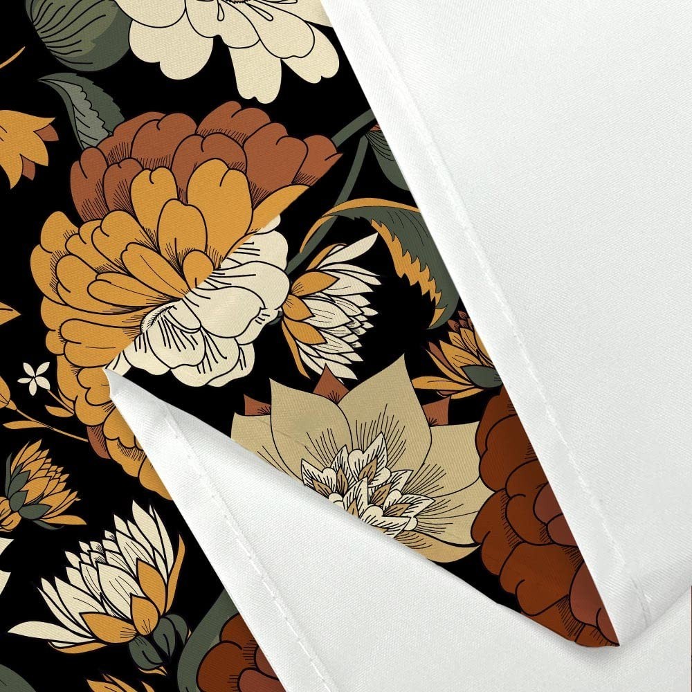 Custom Printed Bath Curtain — custom printed polyester bath curtain detail view