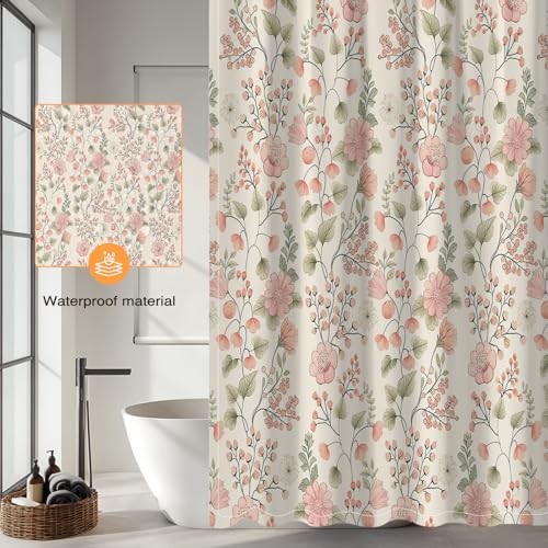 Custom Printed Bath Curtain — custom printed polyester bath curtain detail view