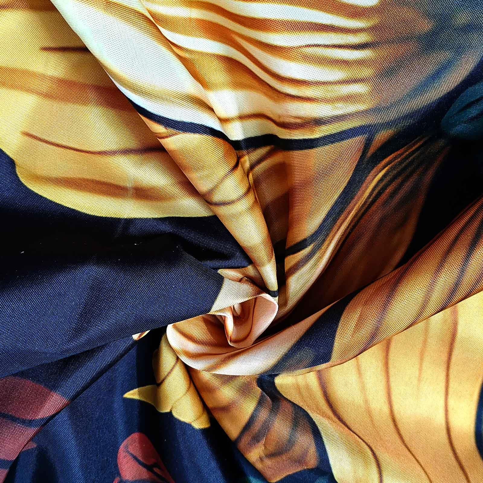 Custom Printed Bath Curtain — custom printed polyester bath curtain detail view
