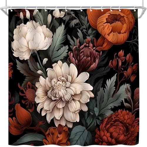 Custom Printed Bath Curtain — custom printed polyester bath curtain detail view