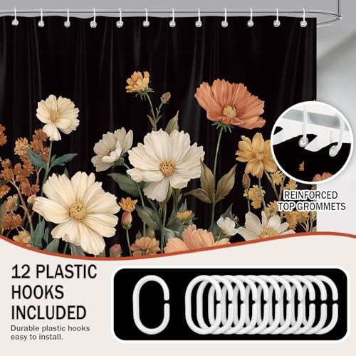 Custom Printed Bath Curtain — custom printed polyester bath curtain detail view