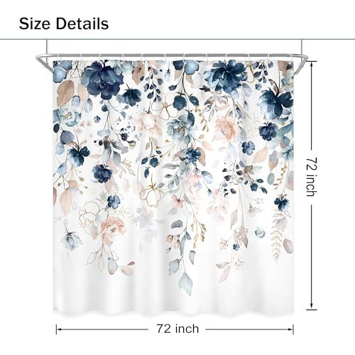 Custom Printed Bath Curtain — custom printed polyester bath curtain detail view