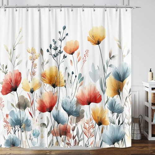 Custom Printed Bath Curtain — custom printed polyester bath curtain