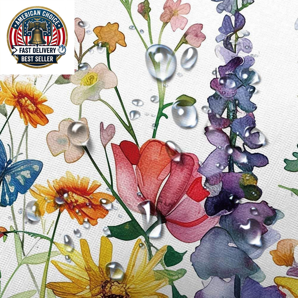 Custom Printed Bath Curtain — custom printed polyester bath curtain detail view