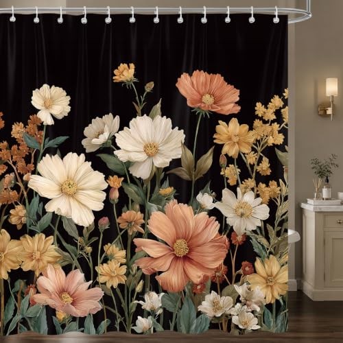 Custom Printed Bath Curtain — custom printed polyester bath curtain