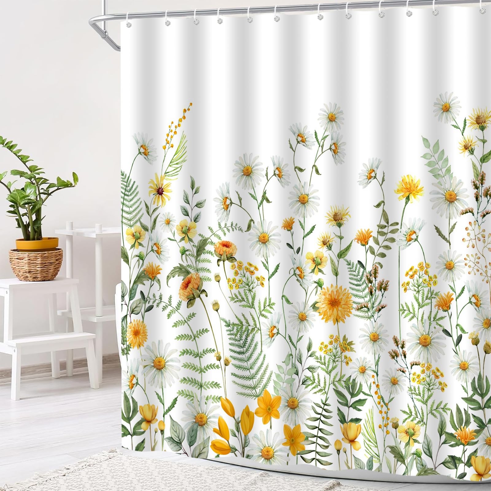 Custom Printed Bath Curtain — custom printed polyester bath curtain