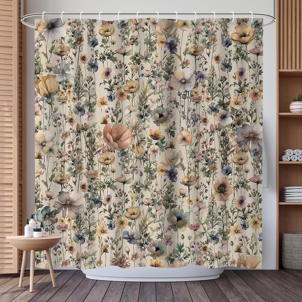 Custom Printed Bath Curtain — custom printed polyester bath curtain