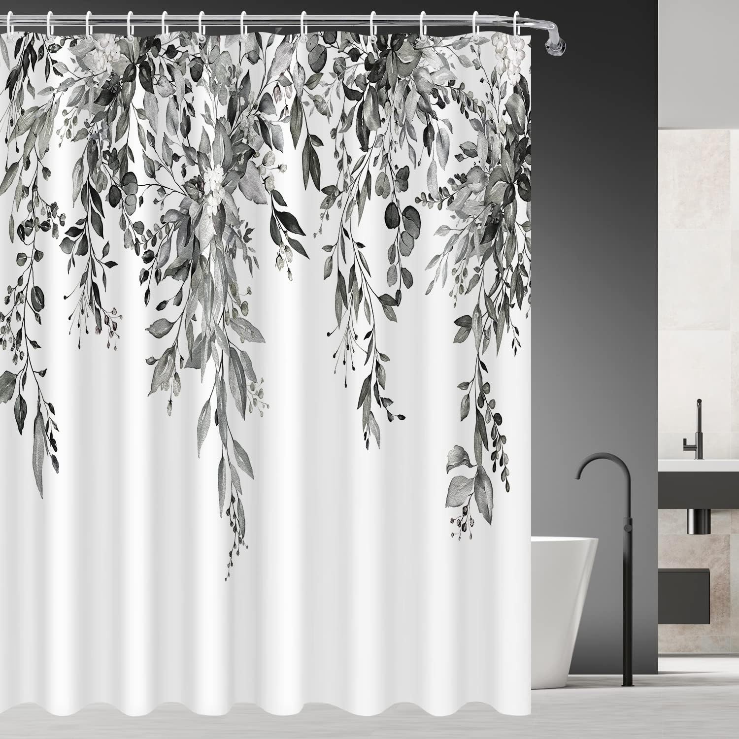Custom Printed Bath Curtain — custom printed polyester bath curtain