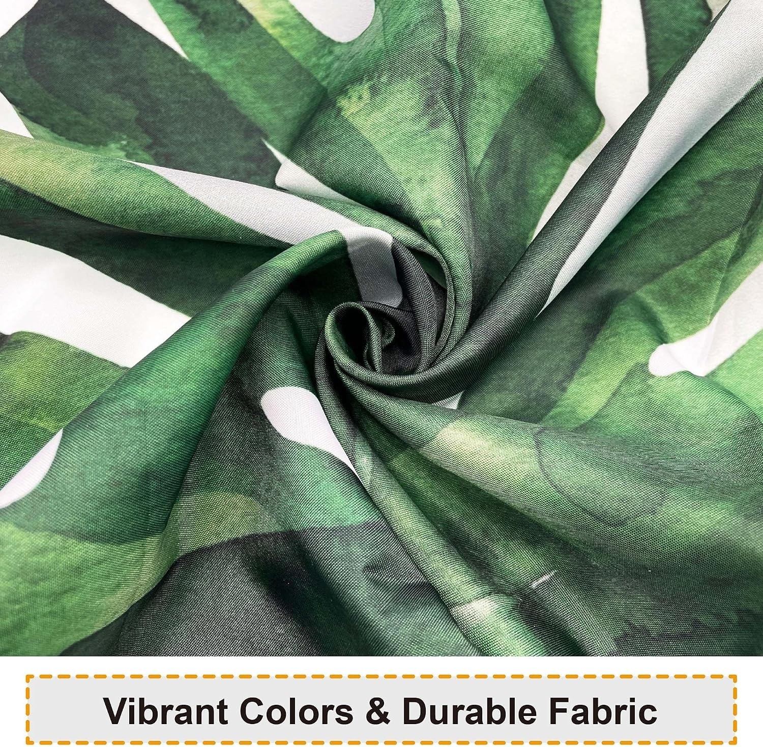 Custom Printed Bath Curtain — custom printed polyester bath curtain detail view