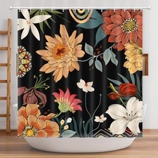 Beach Themed Shower Curtain 72x72 - Waterproof, Blackout, and Machine Washable — custom printed polyester bath curtain