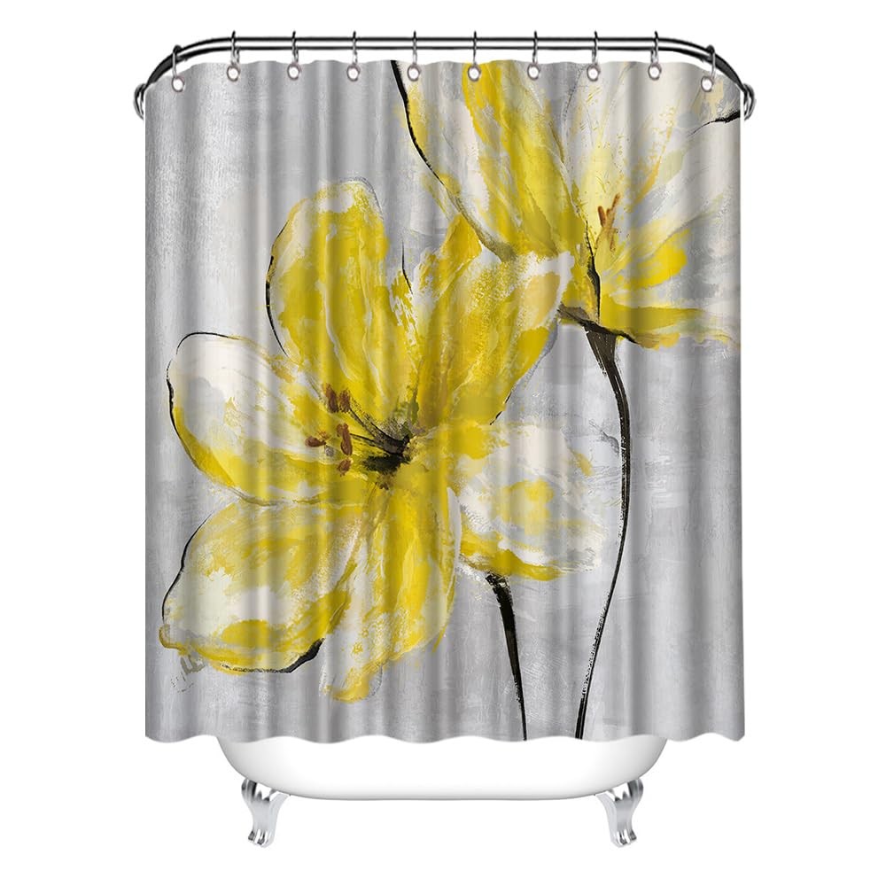 Custom Printed Bath Curtain — custom printed polyester bath curtain detail view