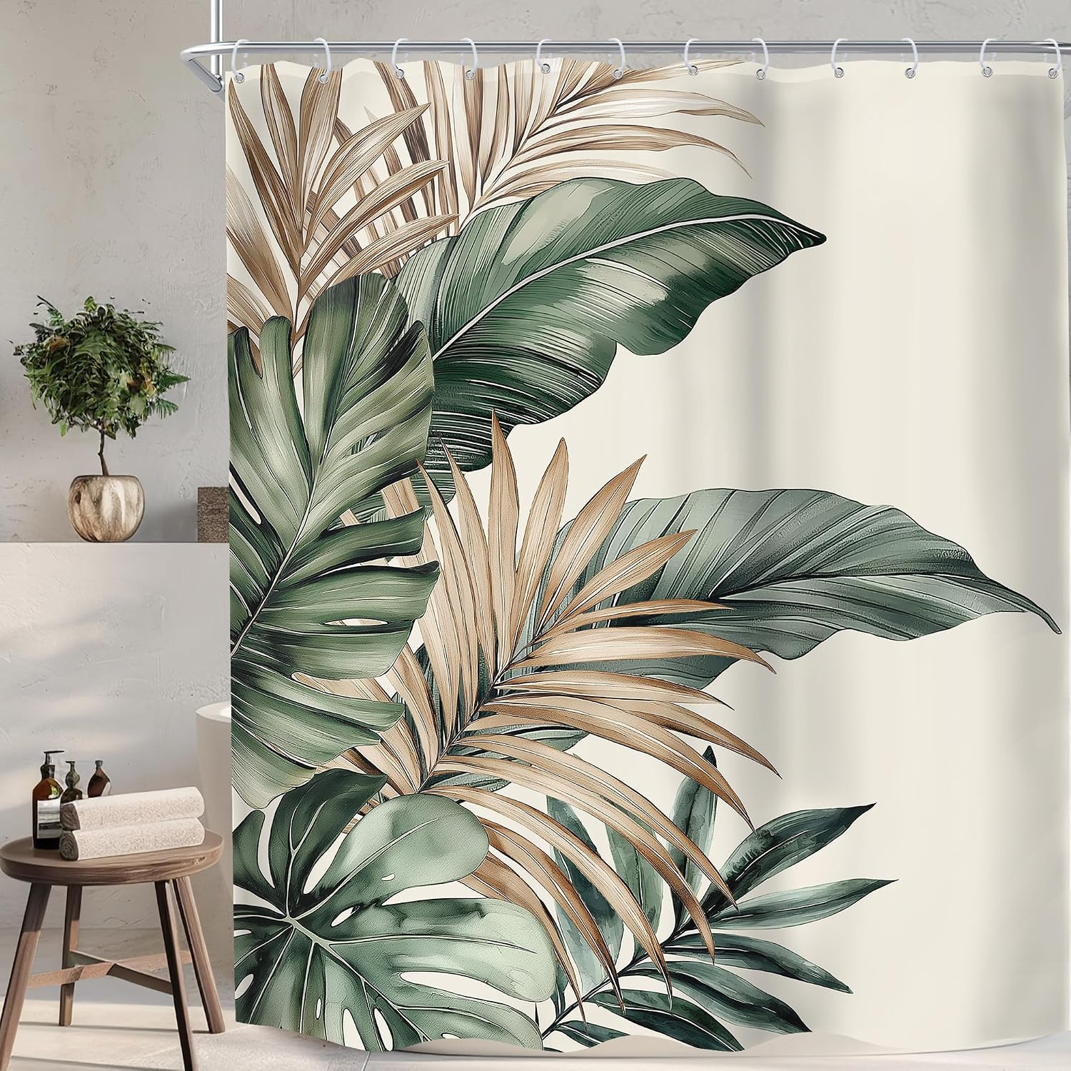 Custom Printed Bath Curtain — custom printed polyester bath curtain