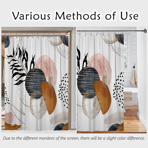 Custom Printed Bath Curtain — custom printed polyester bath curtain detail view